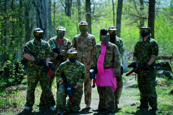 A very nice paintball group from Germany